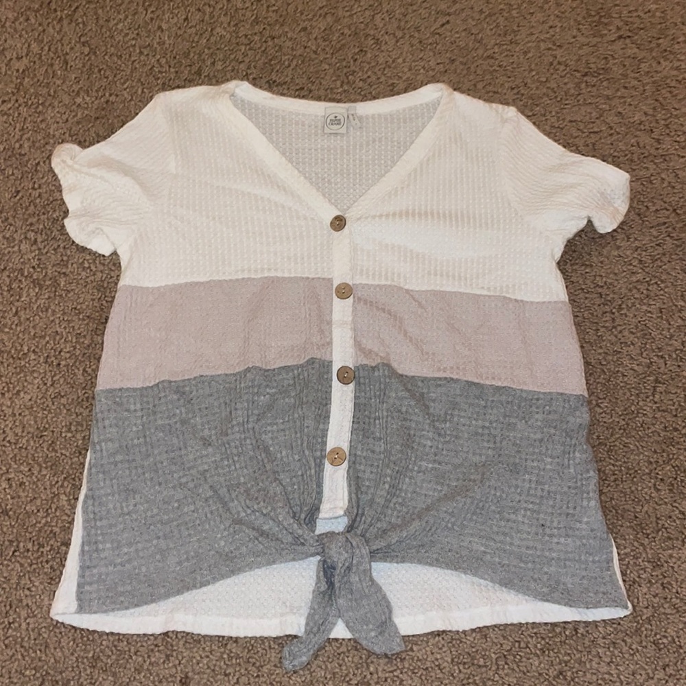 Waffle Knit Top